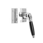 Raamsluiting nikkel met slot Deco rechts, Doe-het-zelf en Bouw, Ophalen of Verzenden, Nieuw, Koper of Messing, Schuif of Grendel