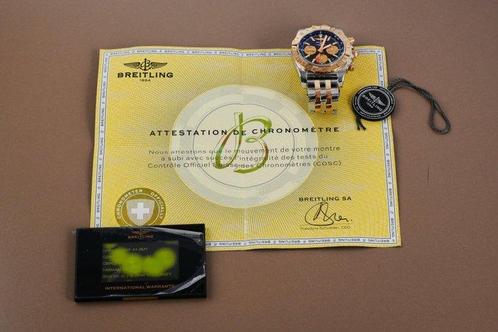 Breitling - Chronomat 44 GMT Chronograph Gold/Steel - CB0420, Handtassen en Accessoires, Horloges | Heren