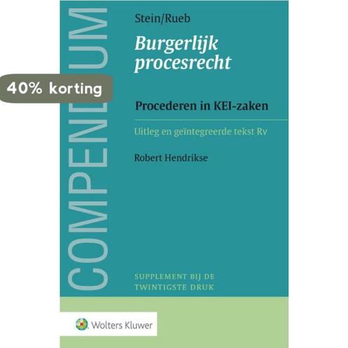 Compendium van het Burgerlijk procesrecht, Procederen in, Boeken, Wetenschap, Zo goed als nieuw, Verzenden