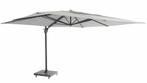 4 Seasons Outdoor Hacienda parasol 300 x 400 cm mid-grey,, Nieuw