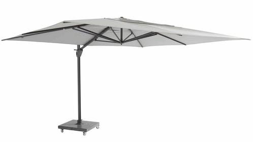 4 Seasons Outdoor Hacienda parasol 300 x 400 cm mid-grey,, Tuin en Terras, Tuinsets en Loungesets