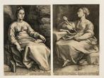 Hendrick Goltzius (1558-1617) - Twee gravures uit de serie