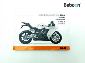 Instructie Boek KTM 1190 RC8 + RC8R 2008-2010 German, Motoren, Verzenden, Gebruikt