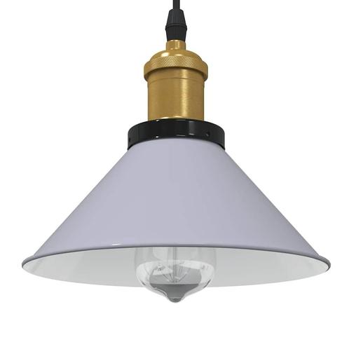 vidaXL Hanglamp in hoogte verstelbaar E27 Ø22 cm metaal, Huis en Inrichting, Lampen | Overige, Nieuw, Verzenden