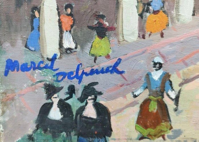 Marcel Delpeuch (XX) - Place Saint-Marc, Venise, Antiek en Kunst, Kunst | Schilderijen | Modern