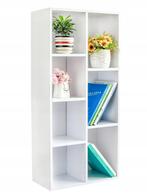 Boekenkast - Vakkenkast - wit - 7 schappen - 50x24x106 cm, Huis en Inrichting, Kasten | Boekenkasten, Ophalen of Verzenden, Nieuw