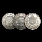 Brazilië (Koloniaal). Pedro II of Brazil (1831-1889). Silver