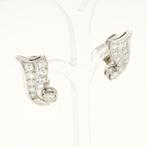 Oorbellen Platina Diamant (Natuurlijk), Nieuw