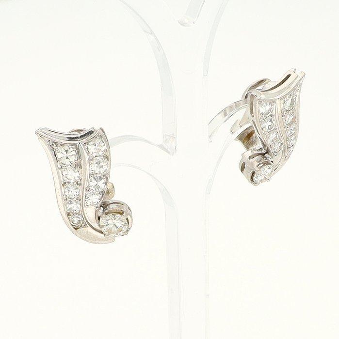 Oorbellen Platina Diamant (Natuurlijk), Handtassen en Accessoires, Oorbellen