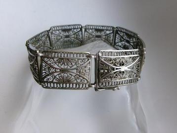 Argent - Bracelet - Filet de style Art nouveau