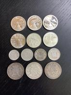 België. 1866-2000 Lot vaan 13 stuks, incl. zilver, Postzegels en Munten