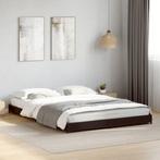 vidaXL Bedframe bewerkt hout metaal zwart 120x200 cm, Huis en Inrichting, Slaapkamer | Bedden, Verzenden, Nieuw