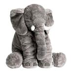 Grote knuffel - Olifant - 45x55 cm - Pluche - Grijs, Kinderen en Baby's, Ophalen of Verzenden, Nieuw