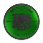 Tsjaad. 5000 Francs 2024 1 oz Chad Cannabis Cyber Green