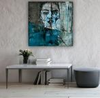 Tomas Orentas - Abstract portrait painting of a face with