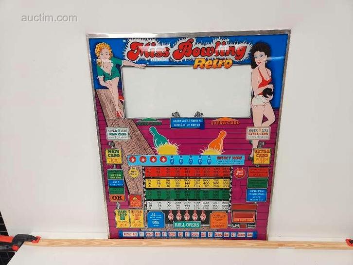 Frontplaat bingo/gokautomaat Wimi Miss Bowling..., Divers, Divers Autre, Enlèvement