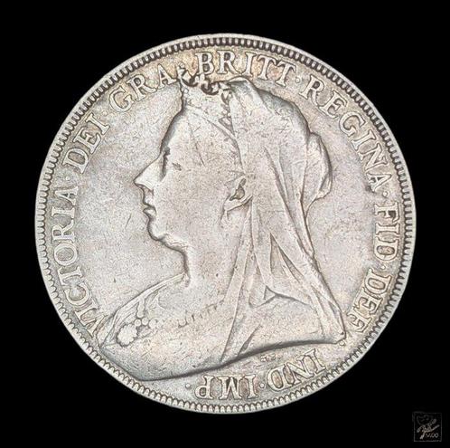 Verenigd Koninkrijk. Victoria. 1 Crown 1896 (Zonder, Postzegels en Munten, Munten | Europa | Niet-Euromunten