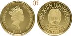10 Dollar 1,24 Gramm Feingoud John Lennon 2005 Salomonen:..., Postzegels en Munten, Verzenden