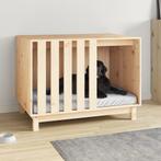 vidaXL Hondenhok 90x60x67 cm massief grenenhout, Verzenden, Nieuw