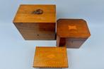Nederland - Intarsia / ingelegd - Doos (3) - Hout - antieke