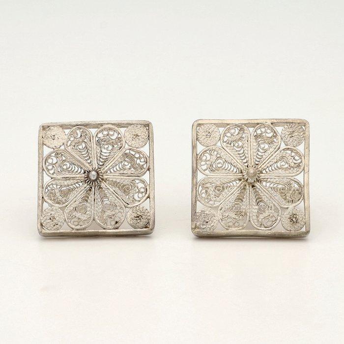 Zonder Minimumprijs - Manchetknopen Zilver, Handtassen en Accessoires, Antieke sieraden