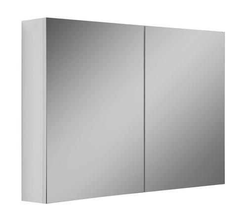 Badkamerkast Cuba 100 x 16 x 70 cm wit Spiegelkast Badkamer, Huis en Inrichting, Badkamer | Badkamermeubels, Nieuw, Verzenden
