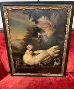 Europese school (XX) - Gallina con pulcini, Antiek en Kunst