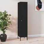 vidaXL Lockerkast 35x46x180 cm staal zwart, Verzenden, Nieuw