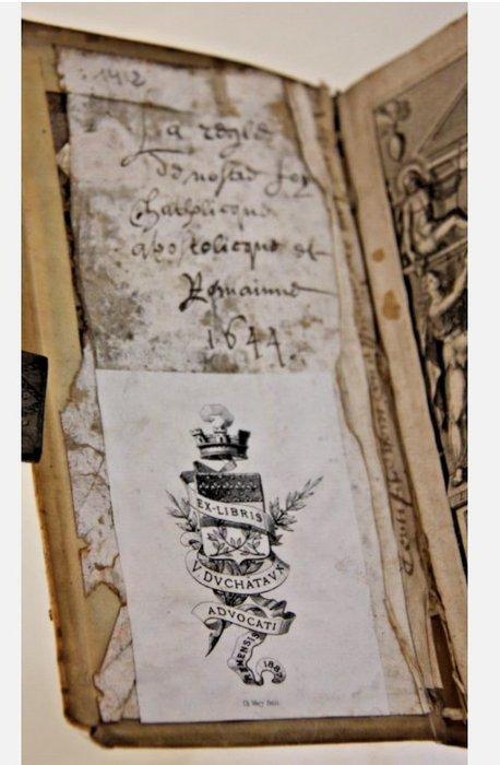 Charles du Mansel, prieur de Chuynes - La Reigle de nostre, Antiek en Kunst, Antiek | Boeken en Manuscripten