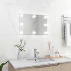 vidaXL Wandspiegel met LED-lampen rechthoekig glas, Huis en Inrichting, Woonaccessoires | Spiegels, Verzenden, Nieuw