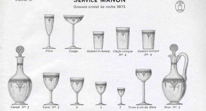 St. Louis - Drinkset (7) - Manon - Kristal, Antiek en Kunst, Antiek | Meubels | Tafels