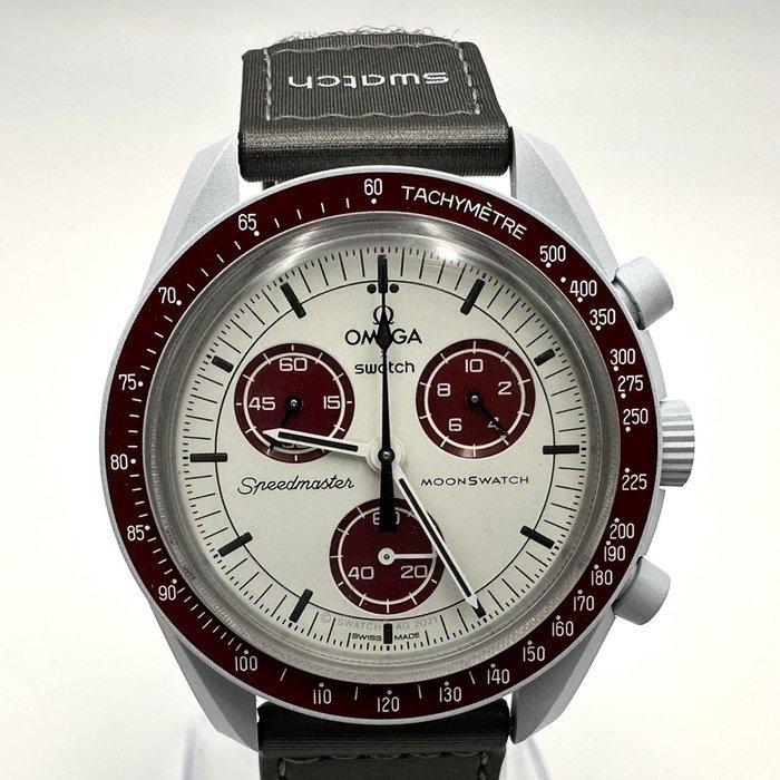 Omega x Swatch - MoonSwatch - Mission to Pluto - Zonder, Handtassen en Accessoires, Horloges | Heren