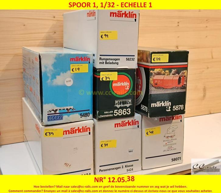 Märklin échelle 1, 1/32, Hobby en Vrije tijd, Modeltreinen | Overige schalen, Nieuw, Ophalen