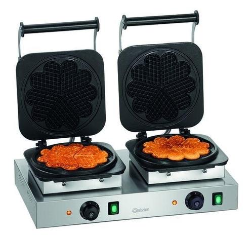 Wafelijzer | 2HW211 | Dubbel | 4.4kW | Wafelgrootte, Zakelijke goederen, Horeca | Keukenapparatuur, Nieuw in verpakking, Verzenden
