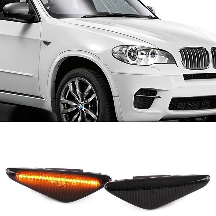 Dynamic LED Zijknipperlichten Smoke BMW X3 F25 E70 E71 B5767, Auto-onderdelen, Verlichting, Nieuw, BMW