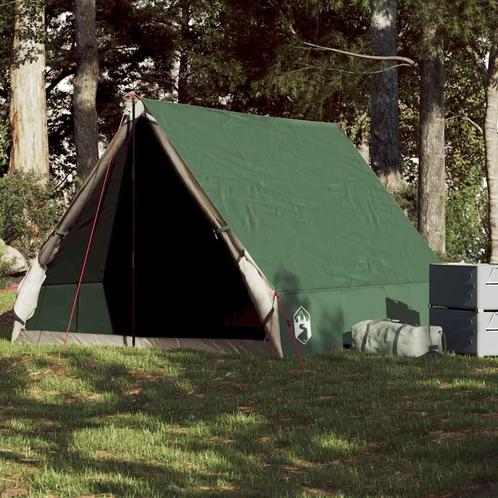 vidaXL Tent A-frame 2-persoons waterdicht groen, Caravans en Kamperen, Tenten, Nieuw, Verzenden