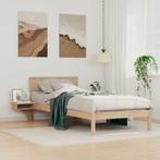 vidaXL Bedframe met nachttafels Bruin Massief grenenhout, Huis en Inrichting, Verzenden, Nieuw