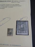 Belgisch-Congo 1887 - Leopold II 5Fr. Grijs Cob # 12 c/v 450, Postzegels en Munten, Postzegels | Europa | België, Gestempeld