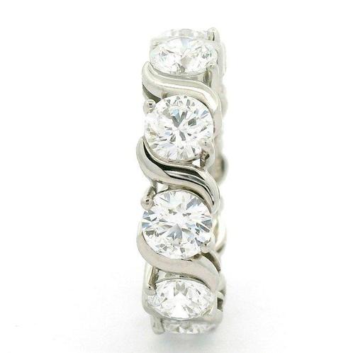 Sans Prix de Réserve - Bague Platine -  5.07ct. tw. Diamant, Handtassen en Accessoires, Ringen