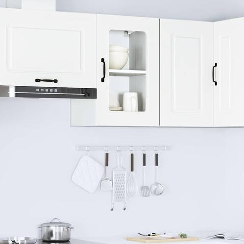 vidaXL Keukenwandkast met glazen deur Kalmar bewerkt hout, Huis en Inrichting, Kasten | Overige, Nieuw, Verzenden