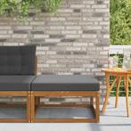 vidaXL Buiten Voetenbank Massief Acacia Hout Naturel, Tuin en Terras, Verzenden, Nieuw