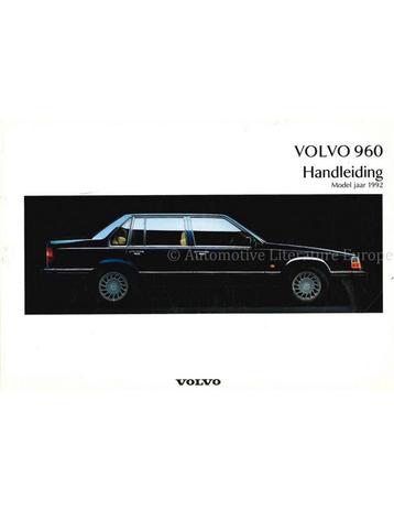1992 VOLVO 960 INSTRUCTIEBOEKJE NEDERERLANDS