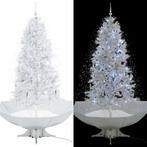 vidaXL Kerstboom sneeuwend met paraplubasis 190 cm wit, Verzenden, Nieuw