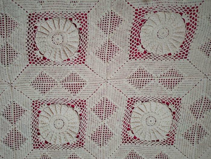 Bedsprei - 2.66 m - 2.54 m, Antiek en Kunst, Antiek | Tapijten, Tafelkleden en Textiel