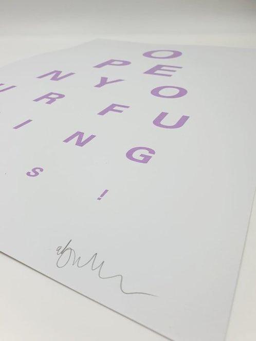Alex Bucklee (XX-XXI) - Eye Test Purple Edition AP, Antiek en Kunst, Kunst | Schilderijen | Modern