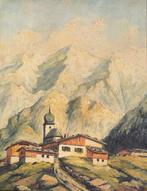 Wanddecoratie - Duitsland - [Village in the Alps]