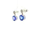 Zonder minimumprijs - Oorbellen - 14 karaat Witgoud -