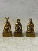 Zeer fijn gedetailleerde Chinese dierenriem zegels - Brons -