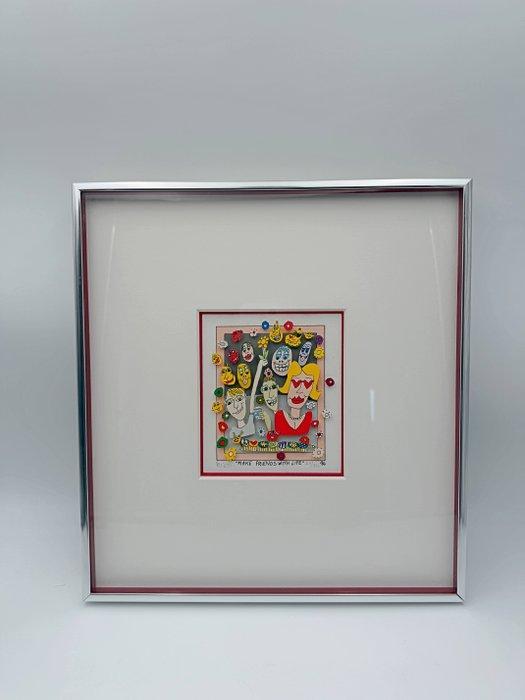 James Rizzi (1950-2011) - Make friend with life · 3D, Antiek en Kunst, Kunst | Designobjecten
