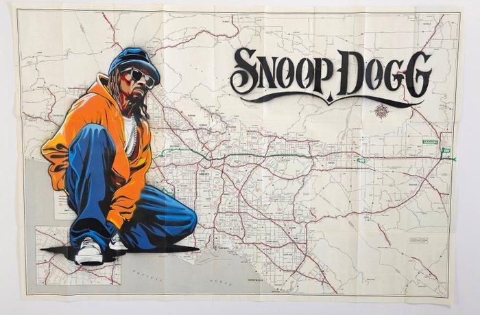 Jinks Kunst (1976) - Snoop Dogg - Los Angeles Map, Antiek en Kunst, Kunst | Schilderijen | Modern
